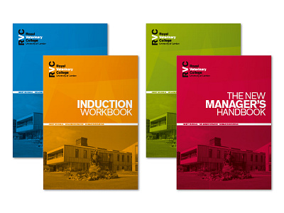 RVC Handbooks bright colours charts cover design handbooks literature report typography