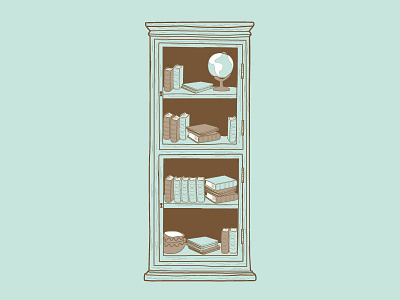 Estate agents illustrations agent books estate home house illustration shelves