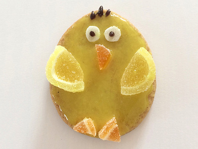 Easter biscuit fun biscuit candy character chick chicken cookie fun sweets yellow