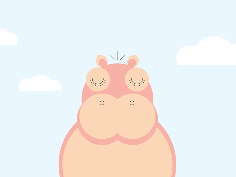 Sleeping Hippo Animation