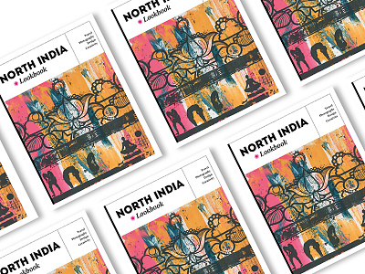 North India Lookbook Cover art cover design editorial grunge india magazine silkscreen street art travel typography