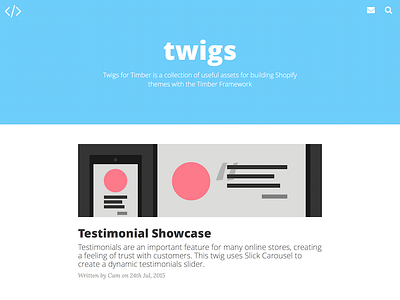 Twigs Website community shopify ui ux web