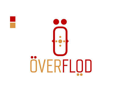 Overflod Restaurant design food icon illustration logo minimal vector