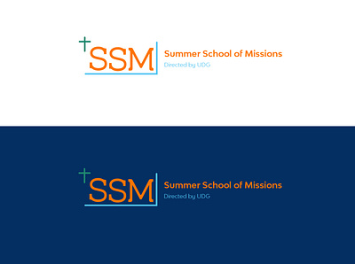 Summer Scool of Missions branding design illustration logo minimal typography vector