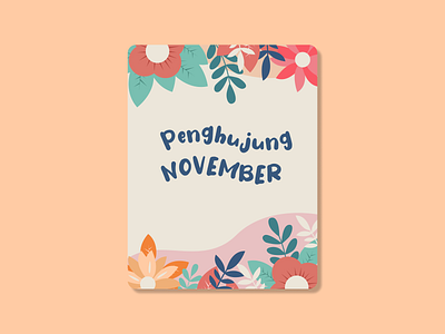 Penghujung November book bookcover cover design illustration