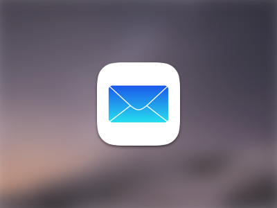 Inverted Mail.app icon for iOS icon inverted ios mail