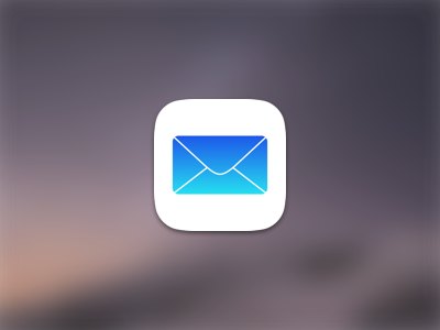 Inverted Mail.app icon for iOS