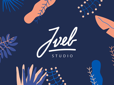JVEB Studio branding color design illustration logo nature typography