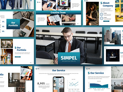 Simple Business Presentations Template branding business corporate deck design google slides keynote layout pitch powerpoint ppt pptx presentation presentation design presentation layout slide template ui