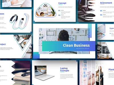 Clean - Business Presentation Template branding business corporate deck design google slide illustration keynote layout pitch powerpoint ppt pptx presentation presentation layout slide template ui