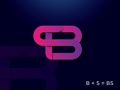 Letter BS logo branding graphic design ill illustration letter logo ui