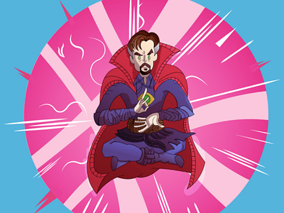 DOCTOR STRANGE brushblobtool brushtool dailyart doctorstrange illustrations illustrator marvel