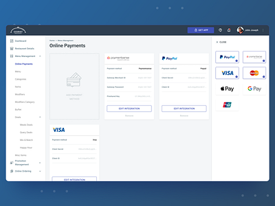 Online Payments Integration Feature app dashboard design online online payments payments search ui design ux