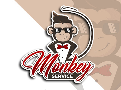 Monkey Logo Service branding illustration monkey monkey logo service services vector