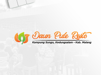 Daun Pule Resto & Cafe Logo cafe design leaf logo logo design resto