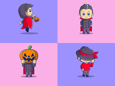 Cute illustration halloween monster part 3