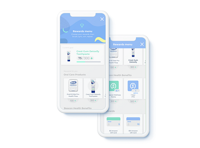 Brushly App app health healthtech medical rewards teeth toothbrush ui