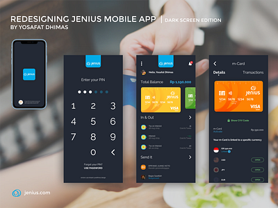 REDESIGNING JENIUS MOBILE APP BY YOSAFAT DHIMAS