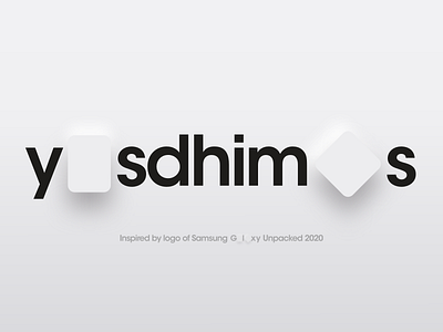 YOSDHIMAS, INSPIRED BY LOGO OF SAMSUNG GALAXY UNPACKED 2020 2020 trend adobe xd branding graphic design neomorphism samsung galaxy ui design user interface