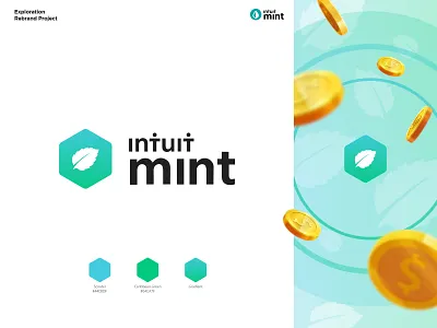 Mint: Personal Finance & Money Logo Redesign brand guide branding branding and identity design finance finance app logo logo design minimalist logo modern logo rebranding visual identity