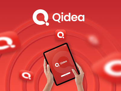 Qidea Startup Logo alphabet logo modern logo startup logo wordmark logo