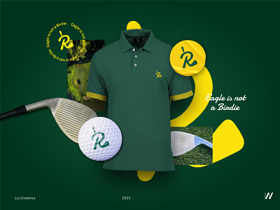 R - Golf Logo branding branding and identity golf logo logo logo design logogram modern logo visual identity