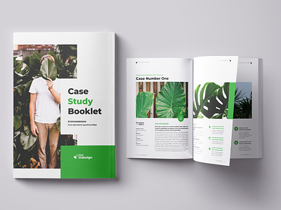 Case Study Booklet case study template indesign template
