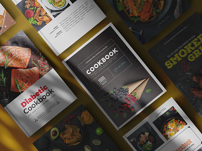 10 Covers for Cookbook in Adobe Illustrator adobe illustrator book cover book cover design cookbook cookbook template