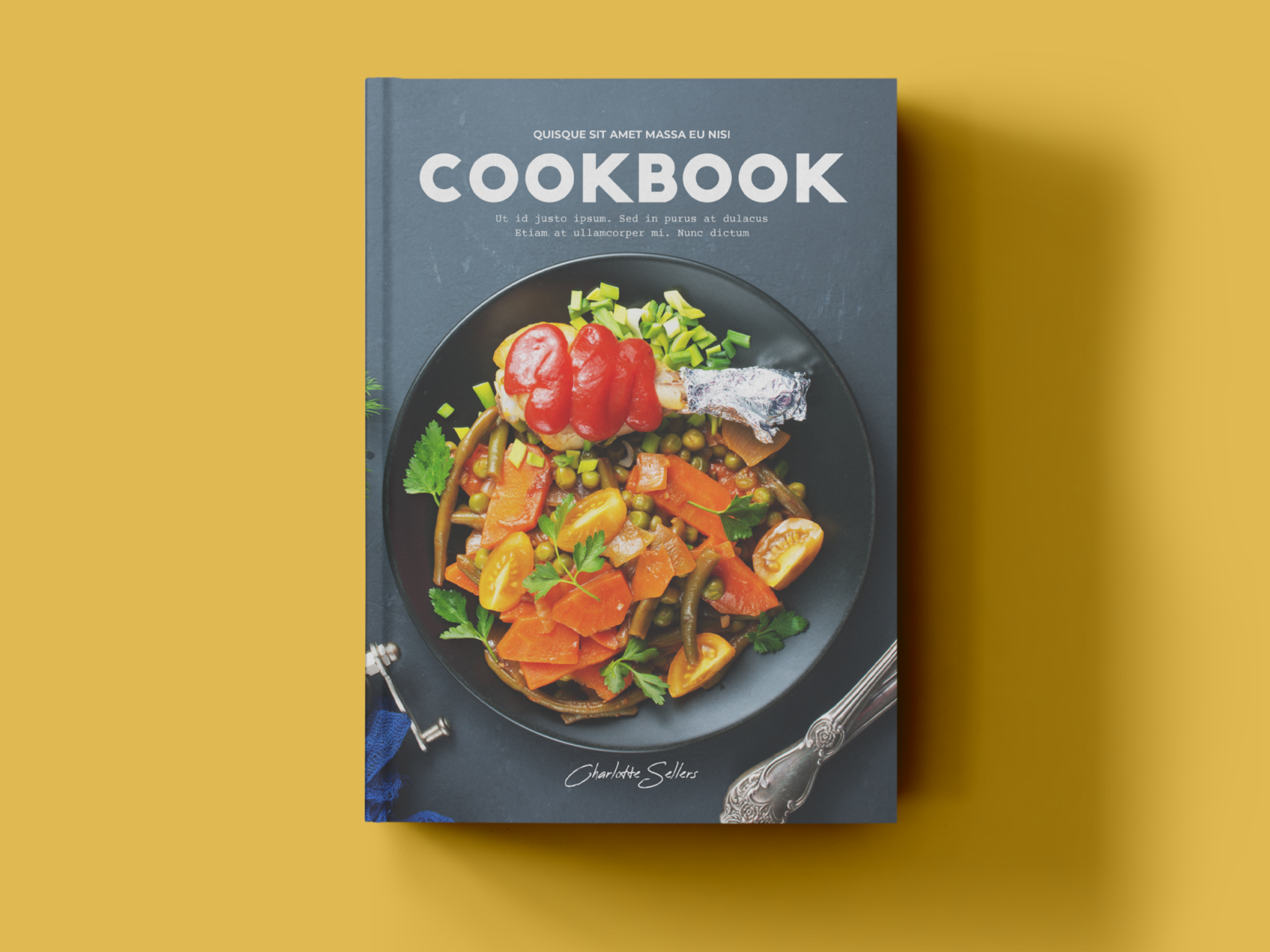 Cookbook / Recipe Book Landscape - StockInDesign