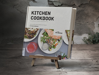 Square Cookbook / Recipe Book cookbook indesign template