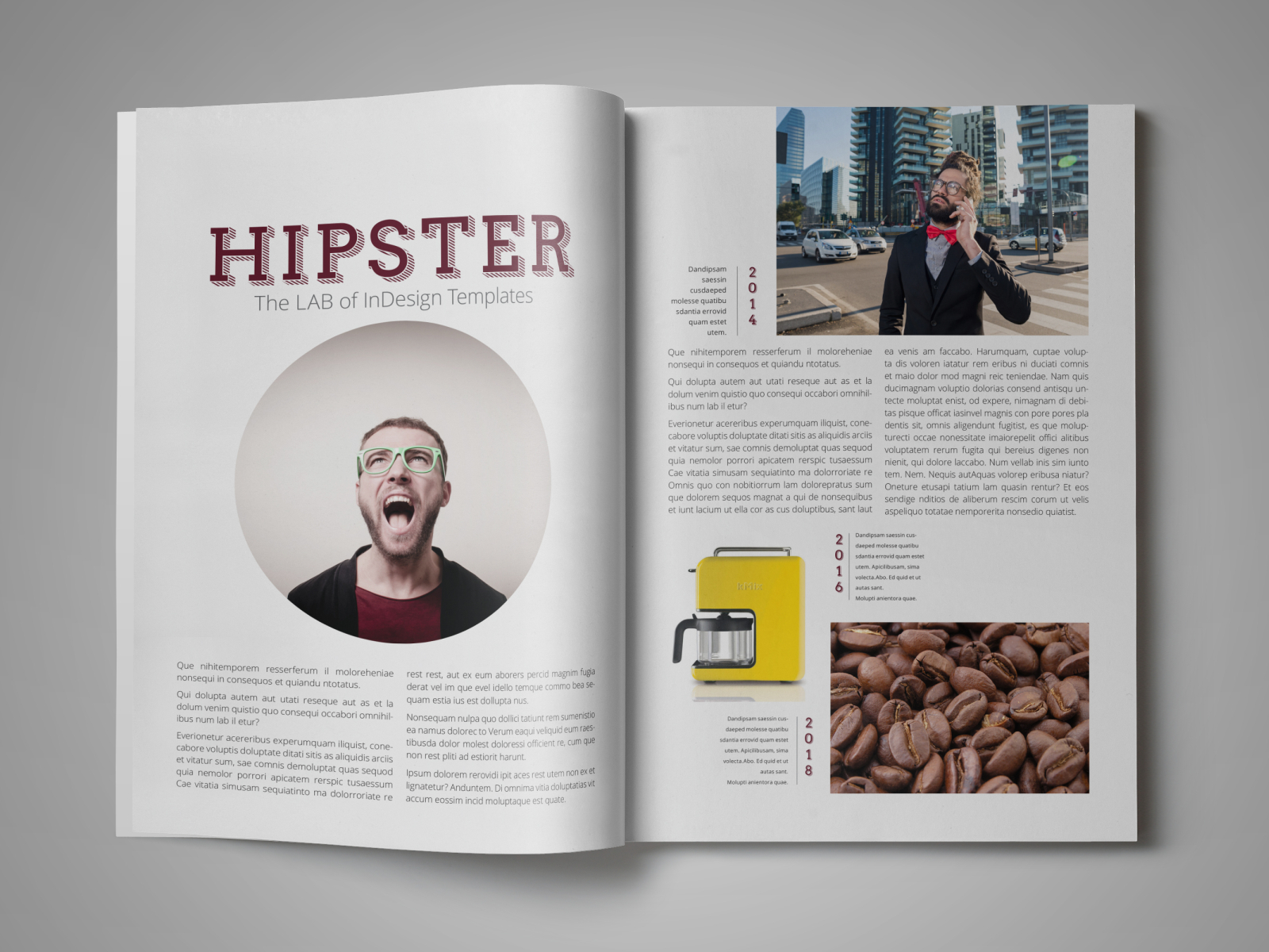 Free Magazine Template for InDesign by StockInDesign on Dribbble
