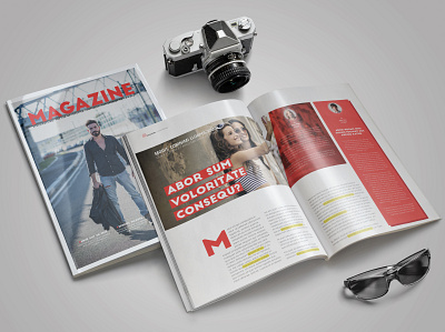 Fashion Magazine Template indesign indesign template magazine cover magazine design magazine template