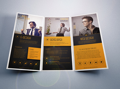 Trifold Corporate Brochure Template adobe indesign indesign template trifold brochure trifold template