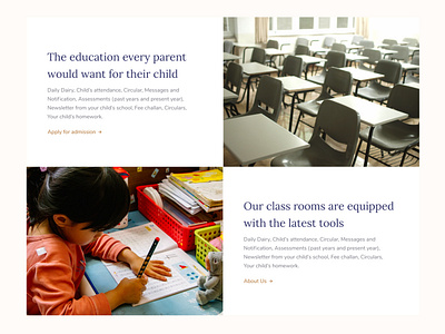 Alternating Layout for a school website