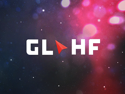 GLHF Magazine Logo abstract dust esports glhf glow space