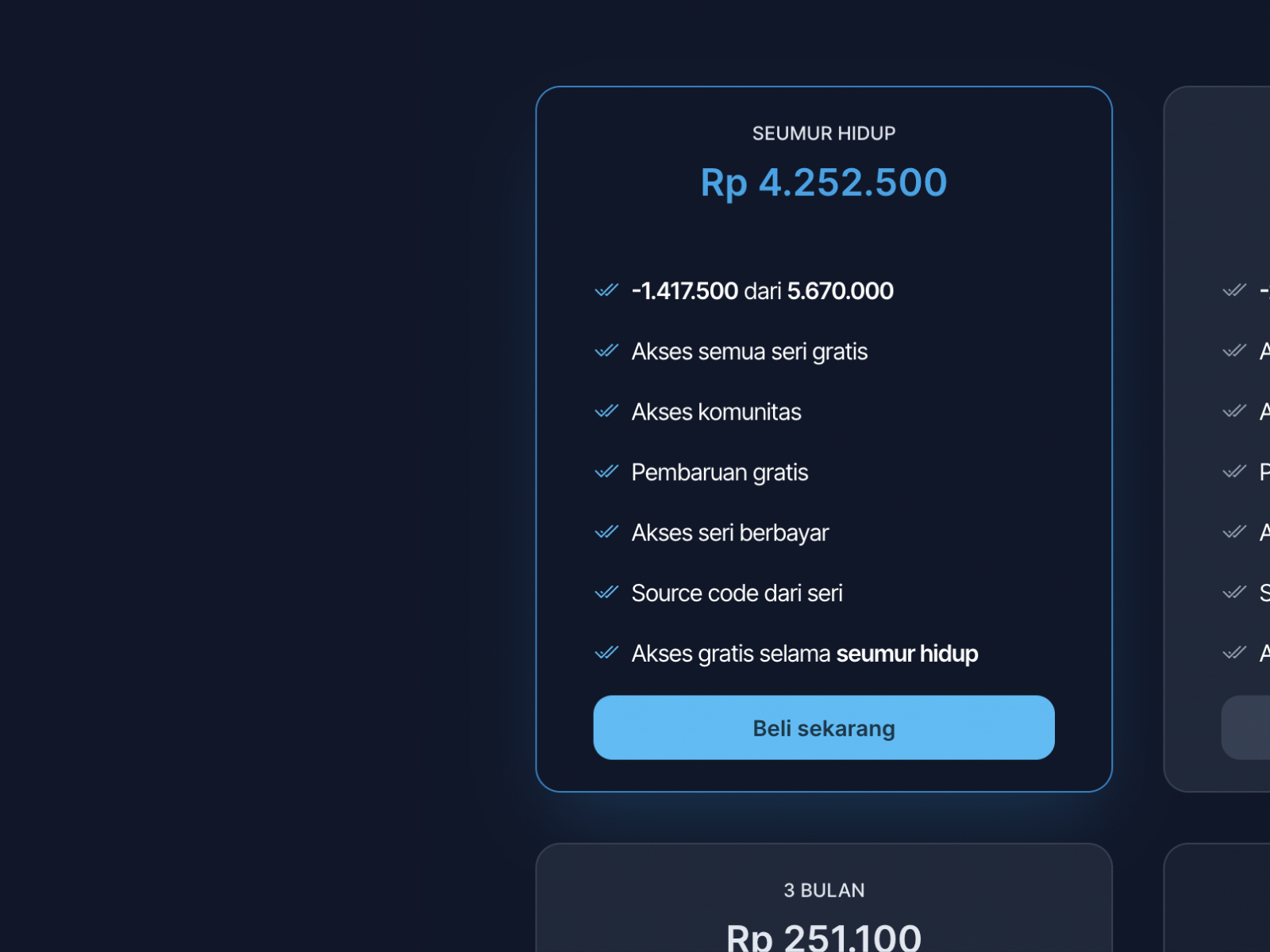 Redesign The Best Plan Card by Irsyad A. Panjaitan on Dribbble