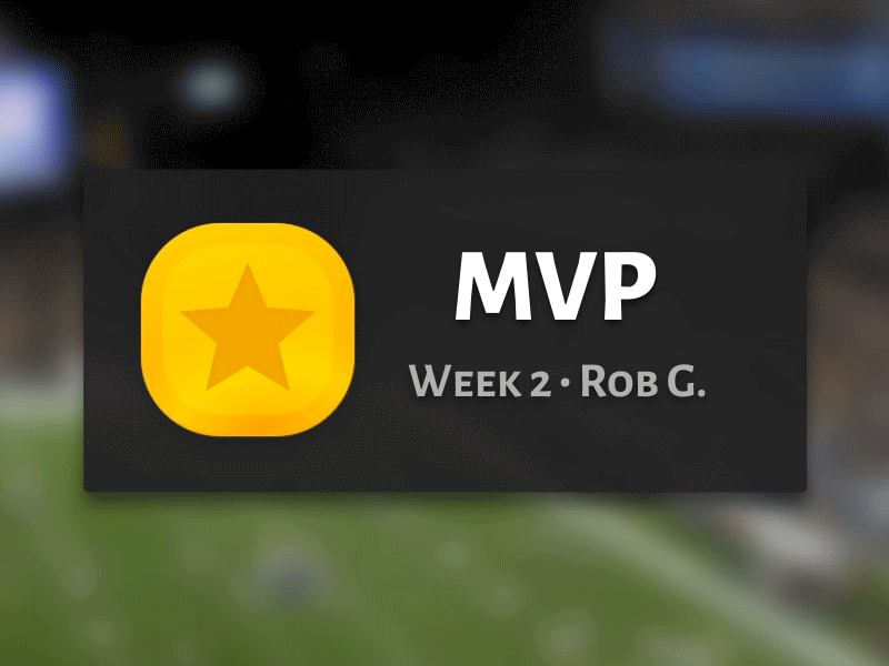 MVP Badge badge fantasy football game notification ui