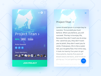 New Project! component ui ux video games
