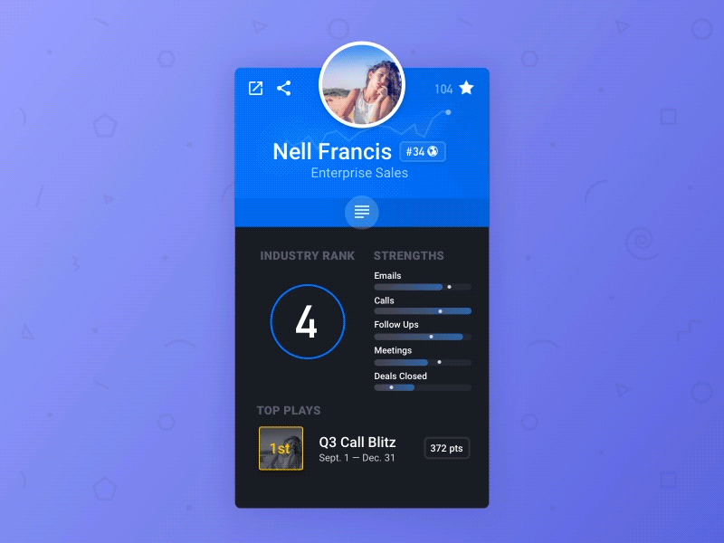 Player Card after effects animation concept ui ux