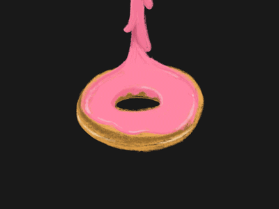 Donut Day animation chalk art donut foodie frame by frame illustration