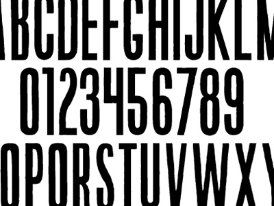 Priest Condensed numbers foundfont typography