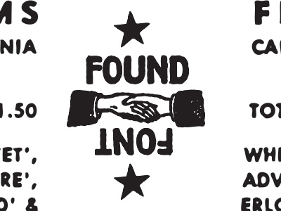 FOUNDFONT™ - A HELPING HAND fonts vintage font vintage typography