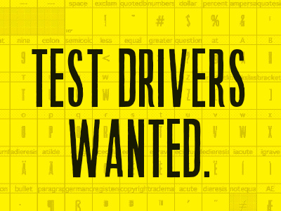 Test Drivers Wanted