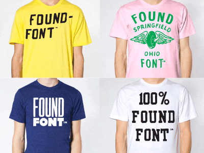 FOUNDFONT™ TEES apparel graphictees typography