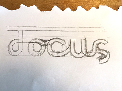 Type thursday sketch - FOCUS lettering typography