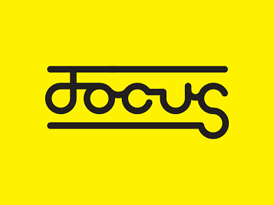 Focus vectors lettering typography