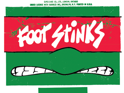 Foot Stinks Face ninja turtles tmnt