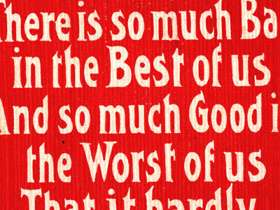 FOUNDFONT™ Bad Postcard process typography