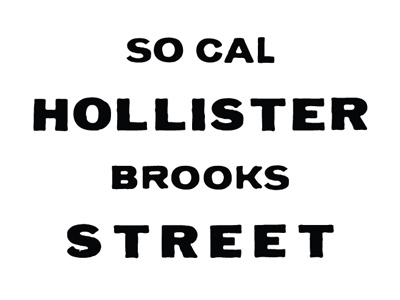 Old Hollister Graphics apparel tshirt typography