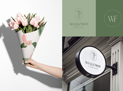 Waxflower Floristry Rebrand branding design packagedesign